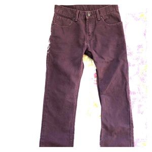 Levi’s 511 plum filmore skinny chord sz 26